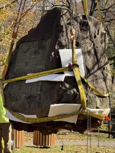 Monument Returns Home